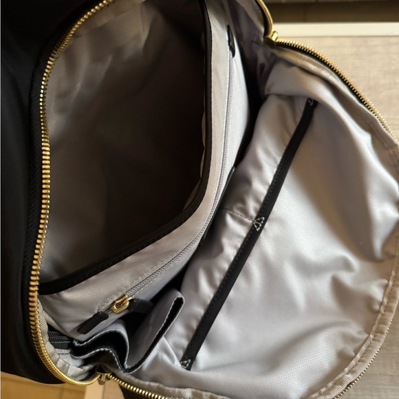 Tumi Black Backpack with Gold Accents - Picture 12 of 13